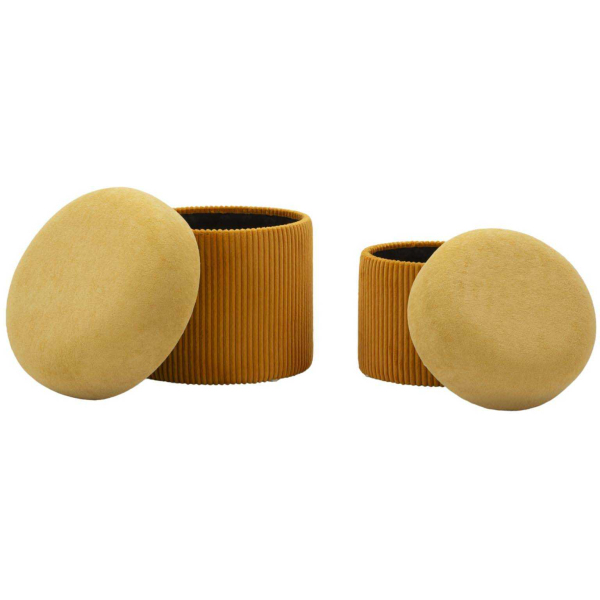 Pouf avec rangement intégré Aspen (Set de 2) - 6