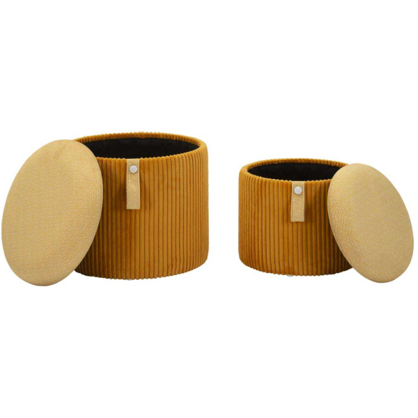 Pouf avec rangement intégré Bolzano (Set de 2) - 5