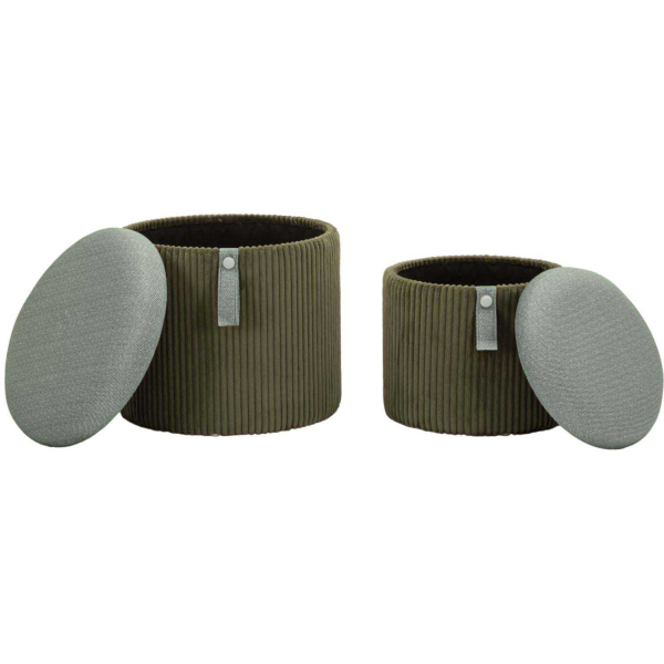 Pouf avec rangement intégré Bolzano (Set de 2) - 89,90