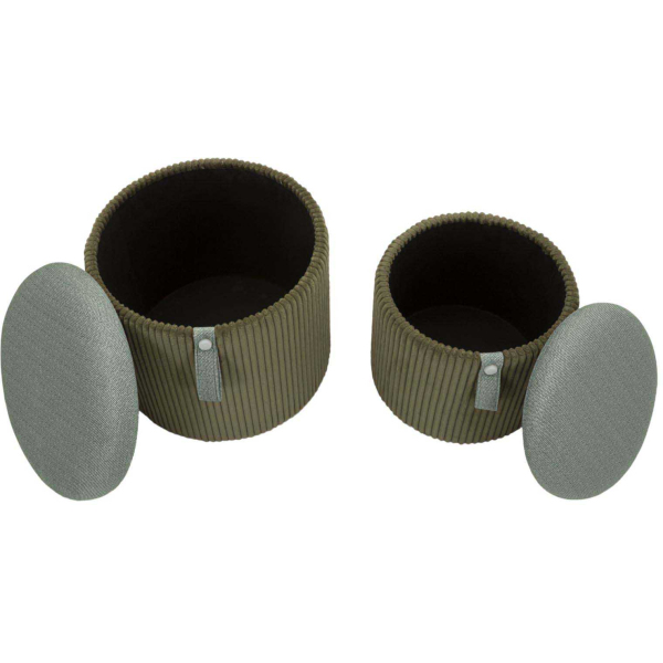Pouf avec rangement intégré Bolzano (Set de 2) - 5
