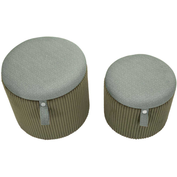Pouf avec rangement intégré Bolzano (Set de 2) - 6