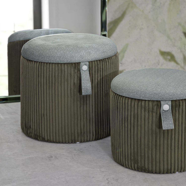 Pouf avec rangement intégré Bolzano (Set de 2) - MAURO FERRETTI