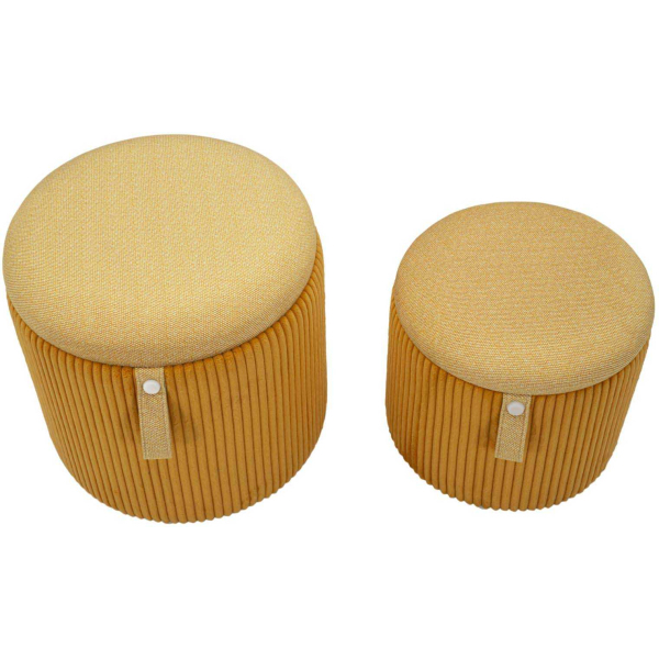 Pouf avec rangement intégré Bolzano (Set de 2) - 89,90