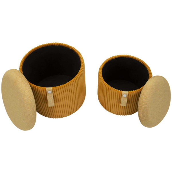 Pouf avec rangement intégré Bolzano (Set de 2) - 6