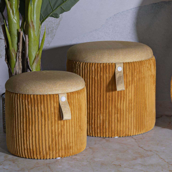 Pouf avec rangement intégré Bolzano (Set de 2) - MAURO FERRETTI
