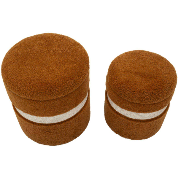 Pouf avec rangement intégré Saint-Moritz (Set de 2) - 109