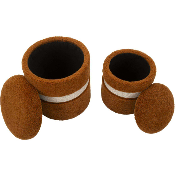 Pouf avec rangement intégré Saint-Moritz (Set de 2) - 5
