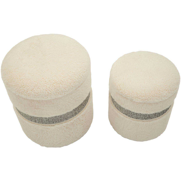 Pouf avec rangement intégré Saint-Moritz (Set de 2) - 6