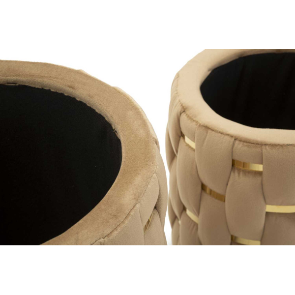 Pouf avec rangement intégré Shanty (Lot de 2) - 8