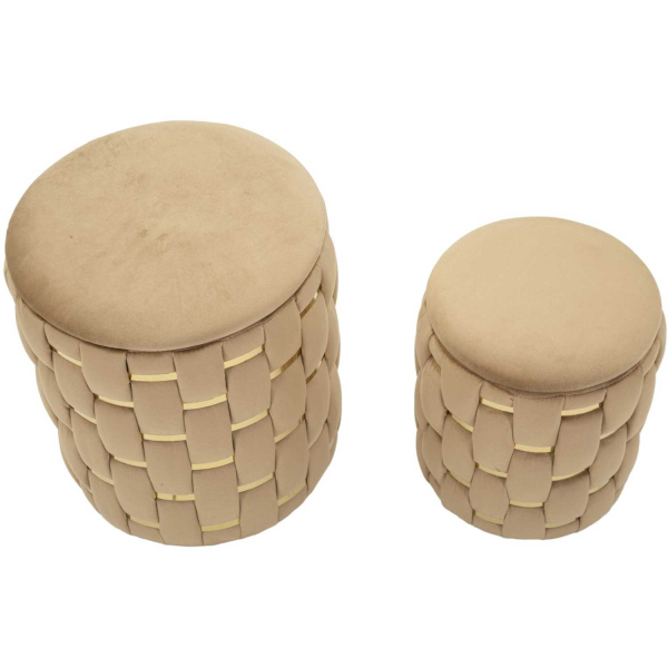Pouf avec rangement intégré Shanty (Lot de 2) - 6