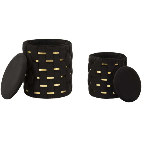 Pouf avec rangement intégré Shanty (Lot de 2) - 84,90