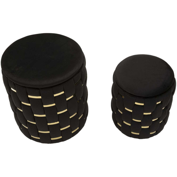 Pouf avec rangement intégré Shanty (Lot de 2) - 6