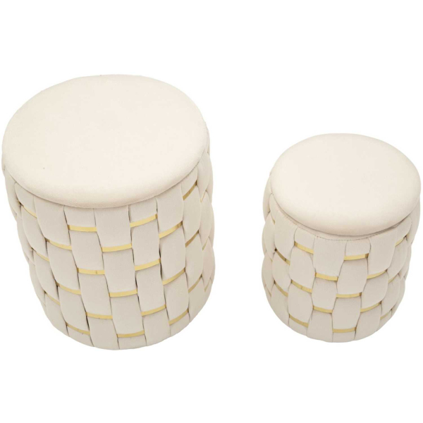 Pouf avec rangement intégré Shanty (Lot de 2) - 6