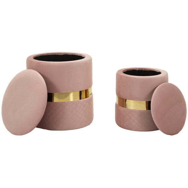 Pouf avec rangement intégré Sheffild (Lot de 2) - 79,90