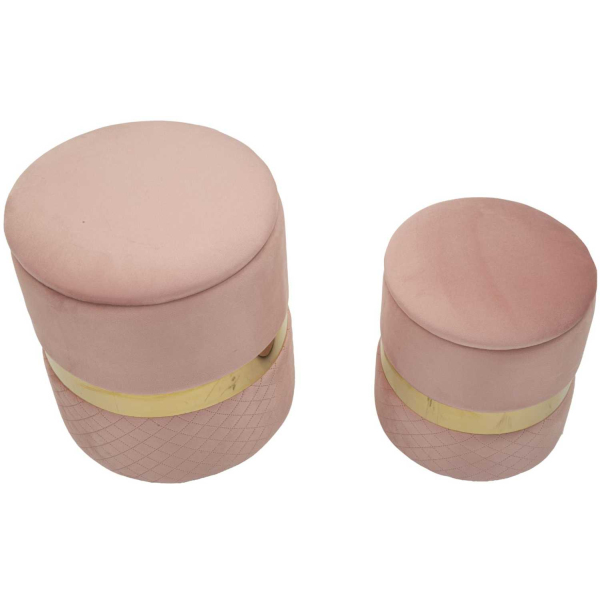 Pouf avec rangement intégré Sheffild (Lot de 2) - 6