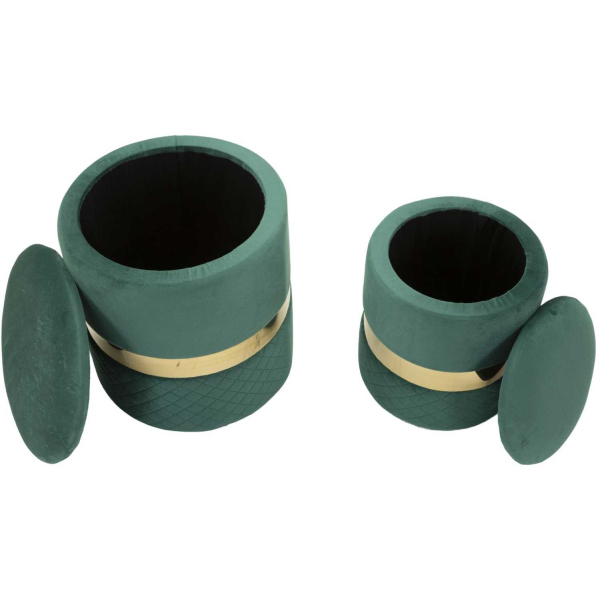 Pouf avec rangement intégré Sheffild (Lot de 2) - 5