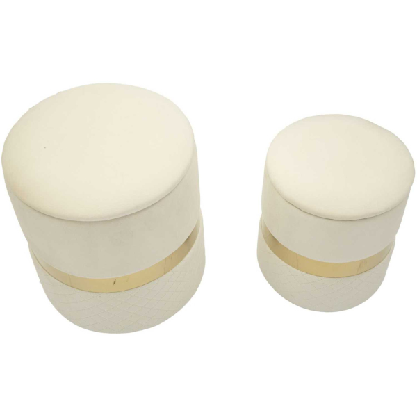 Pouf avec rangement intégré Sheffild (Lot de 2) - 6
