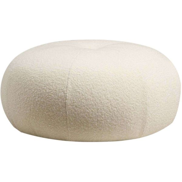 Pouf rond intérieur bouclette Tina