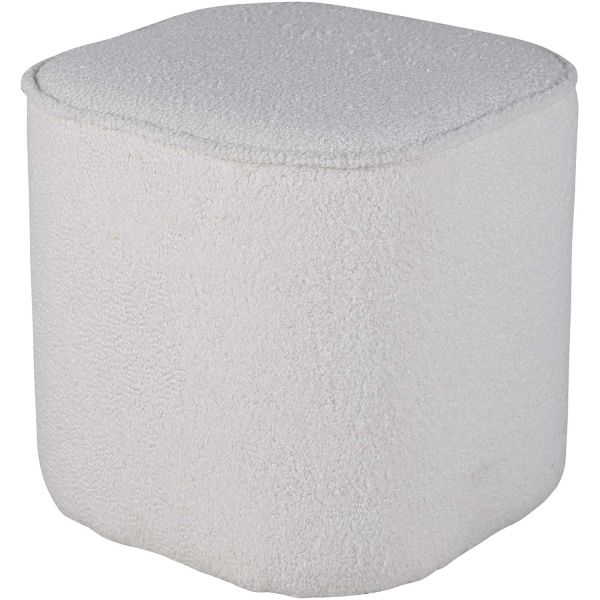 Pouf rond en polyester teddy Piff