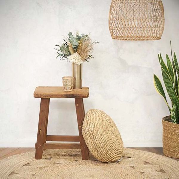 Pouf en sisal naturel - AUB-4108
