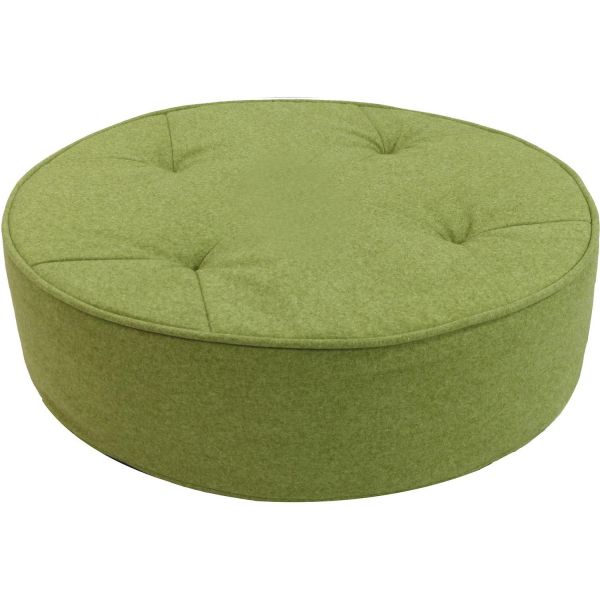 Pouf de sol en toile effet feutrine 4 points