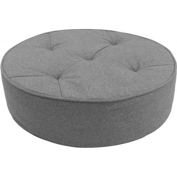 Pouf de sol en toile effet feutrine 5 points