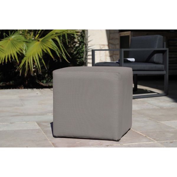 Pouf tabouret extérieur Cub 43 cm - PROLOISIRS