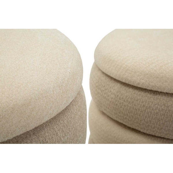 Pouf en tissu 2 en 1 Nordic (Set de 2) - 6