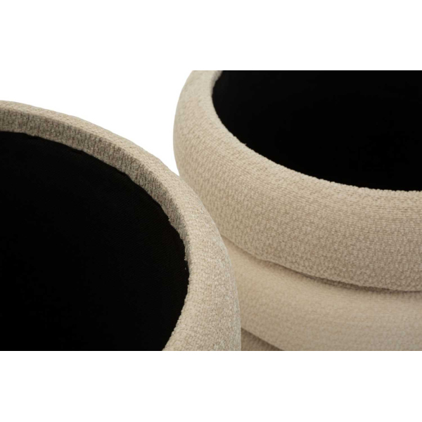 Pouf en tissu 2 en 1 Nordic (Set de 2) - 7