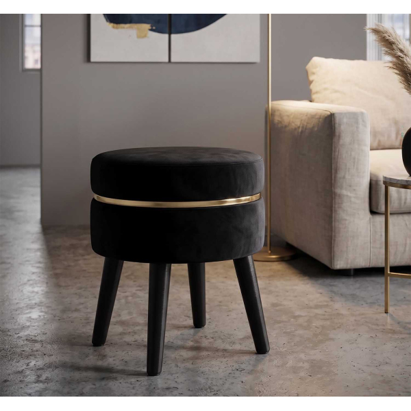 Pouf en tissu Paris 35 x 40.5 cm - MAURO FERRETTI