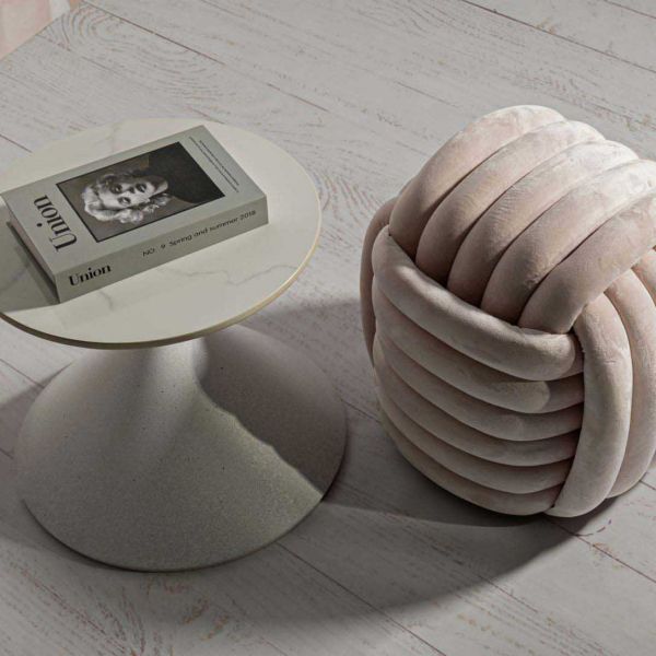 Pouf en tissu Softy 45 x 45 x 45 cm - MAURO FERRETTI