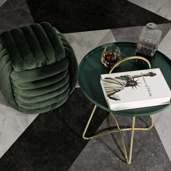 Pouf en tissu Softy 45 x 45 x 45 cm - MAURO FERRETTI
