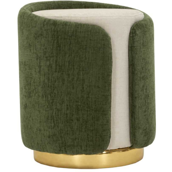 Pouf en tissu Two-Tone 40 x 50 cm