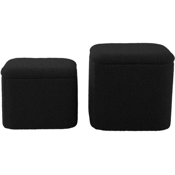Pouf en tissu bouclette Ada - 159