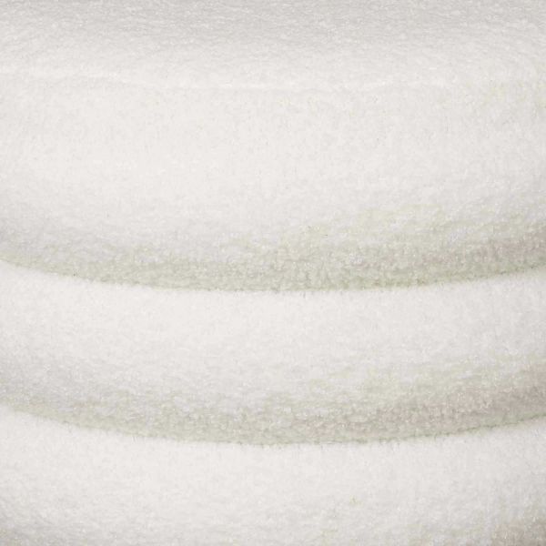 Pouf 2 en 1 en tissu bouclette Freya - 5