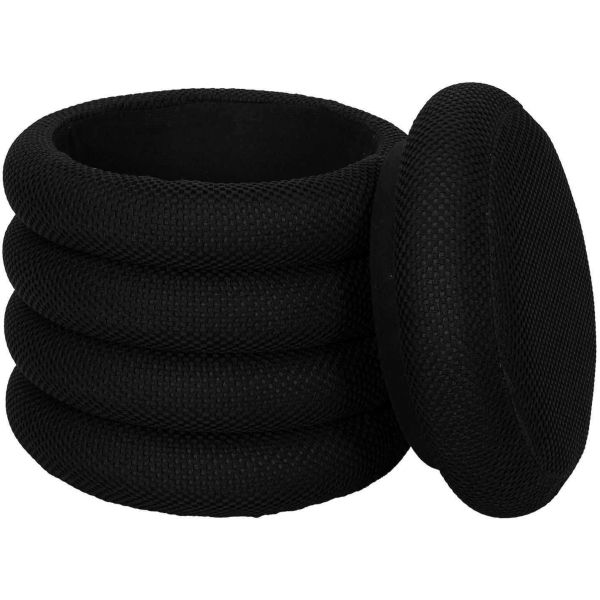Pouf 2 en 1 en tissu coloré Atome