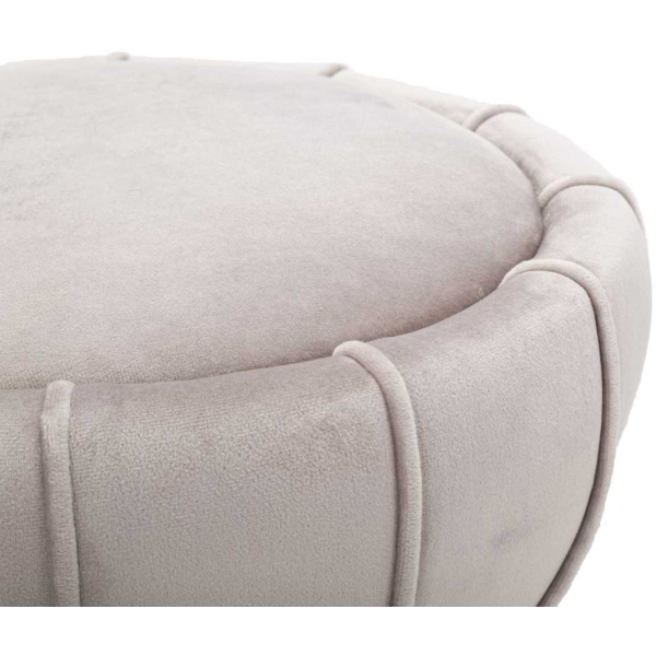 Pouf en tissu et métal Flower 40 x 44 cm - 6