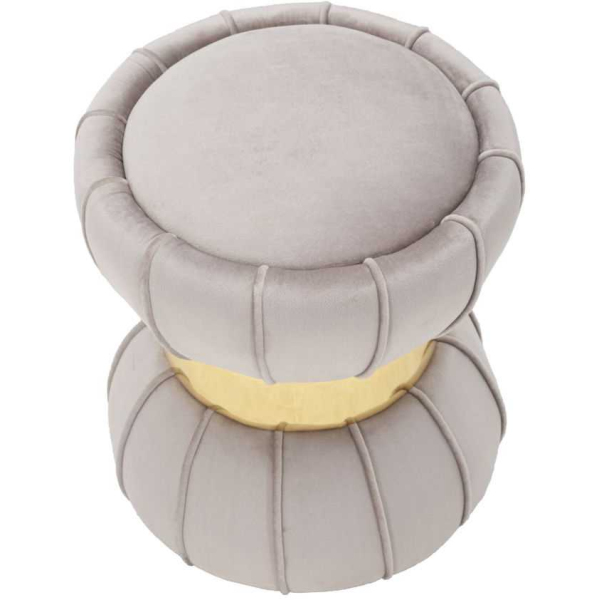 Pouf en tissu et métal Flower 40 x 44 cm - 96,90
