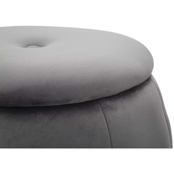 Pouf en tissu et métal 2 en 1 Paris 43 x 43 cm - 6
