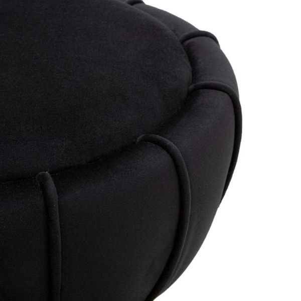 Pouf en tissu avec surpiqures Flower 40 x 44 cm - 6