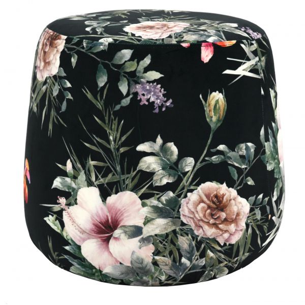 Pouf en velours - AUBRY GASPARD | Jardindeco