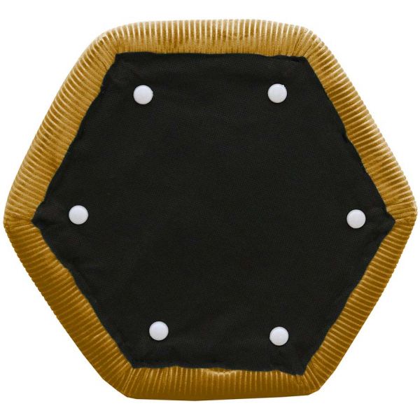 Pouf en velours côtelé Guilia 35 cm - 5