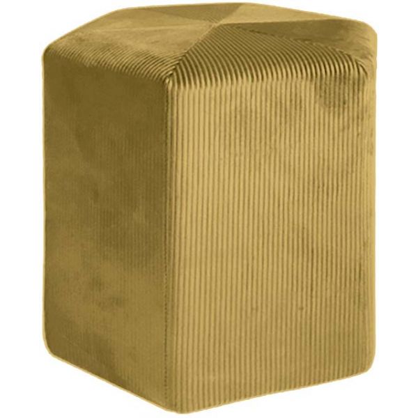 Pouf en velours côtelé Guilia 35 cm