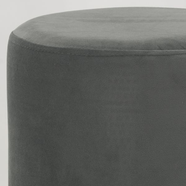 Pouf en velours et métal doré - AUBRY GASPARD