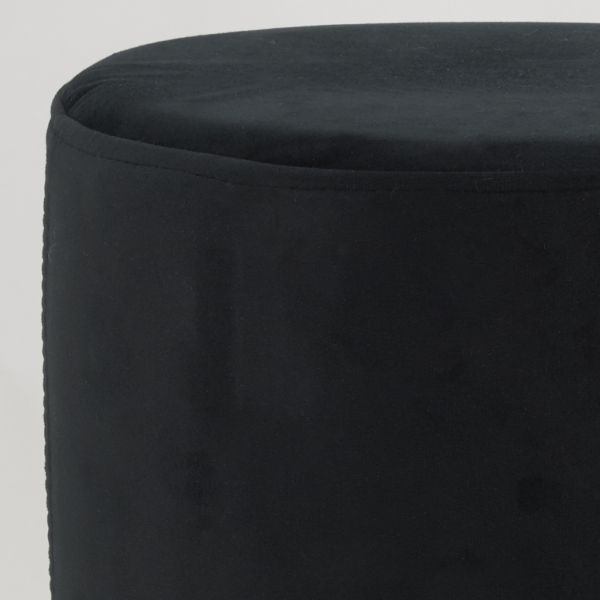 Pouf en velours et métal doré - AUBRY GASPARD