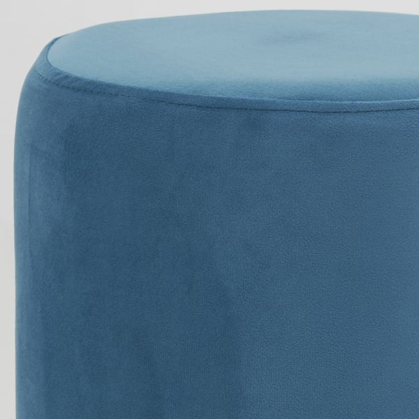 Pouf en velours et métal doré - AUBRY GASPARD