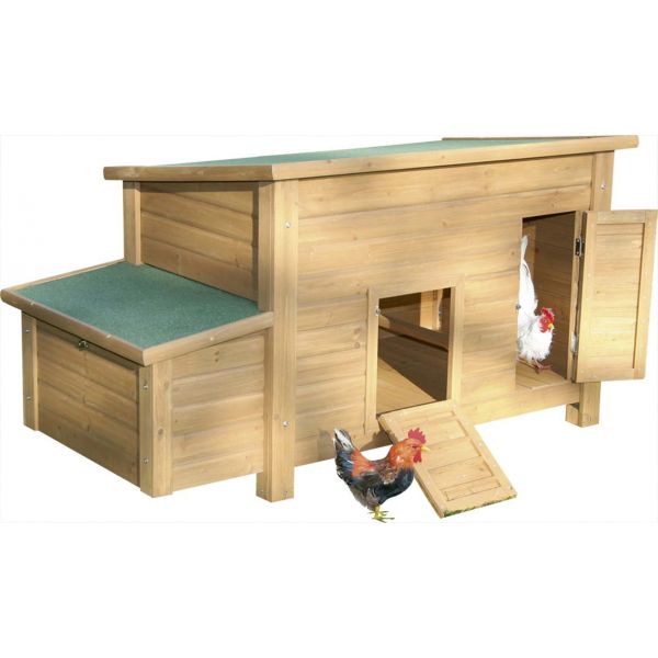 Poulailler En Bois Florentina 146x74x80 Cm