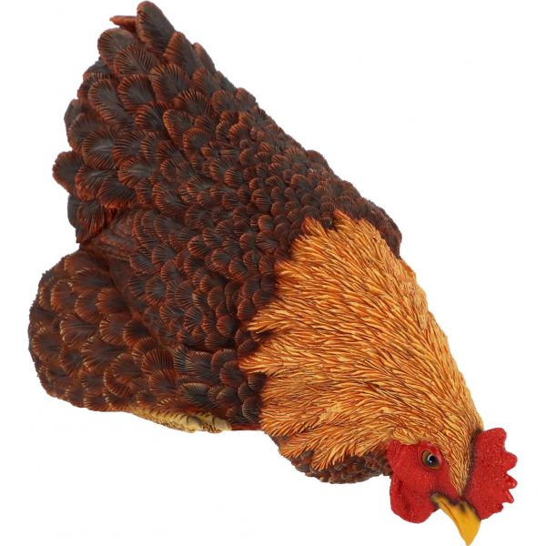 Poules décoratives à poser en polyrésine (Lot de 3) - 5