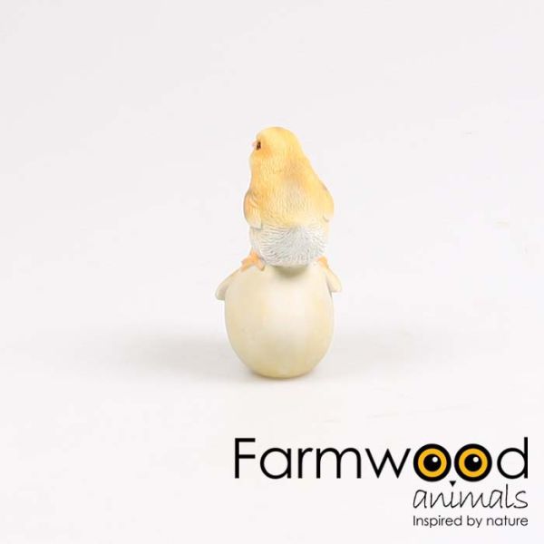 Poussins dans coquille en résine 10.5 x 7.5 x 13.5 cm - Farmwood animals