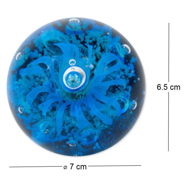 Presse papier rond en verre Meduse - ORIGEN